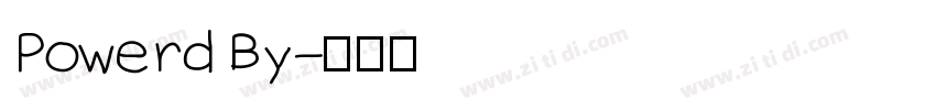 Powerd By字体转换
